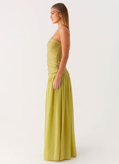 Dreamer Maxi Dress - Lime Zest