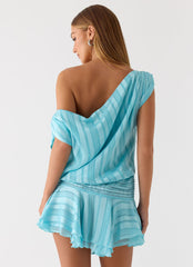Lowey Mini Dress - Pale Blue