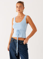Macall Knit Tank - Blue