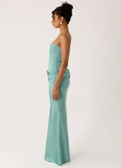 Adara Corset Maxi Dress Blue