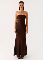 Endless Nights Maxi Dress - Chocolate