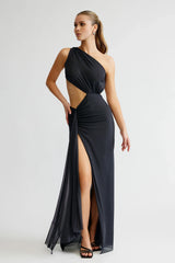 Zaniah Dress - Charcoal