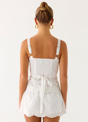 Addictive Mini Skort - White
