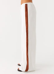 Dalida Linen Pants - Ivory