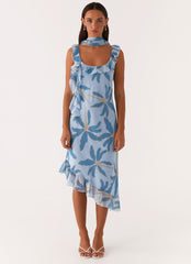 Fariday Midi Dress - Opulent Blue