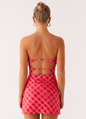 Hamilton Mini Dress - Pink Check