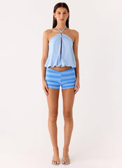 Jisoo Halter Top - Blue