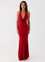 Eliza Rose Maxi Dress - Red