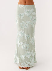 Radiate Maxi Skirt - Sage