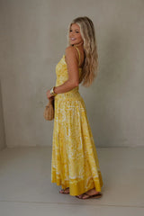 Kenzie Maxi Dress-Yellow Mustard
