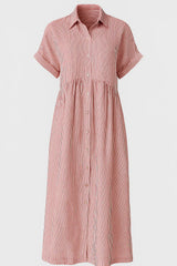 Ladies' Elegant Midi Dress With Pockets